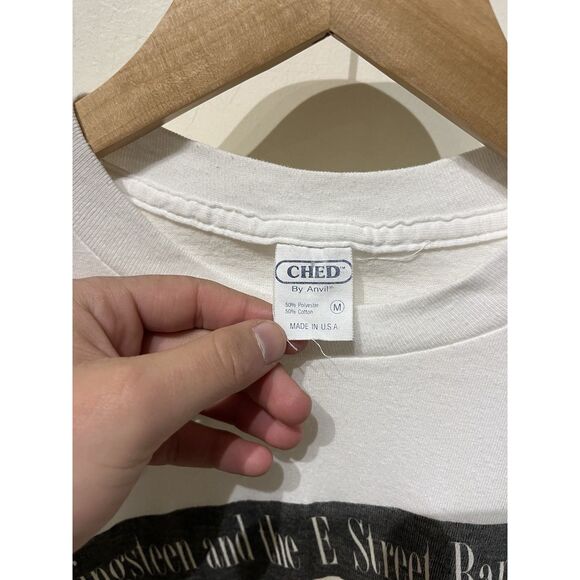 Vintage Bruce Springsteen Tunnel Of Love Tour ‘88 White T Shirt Size M - Picture 6 of 9